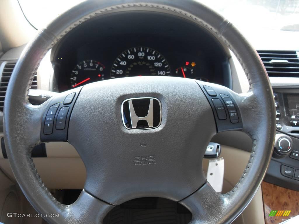 2005 Accord EX-L V6 Sedan - Taffeta White / Ivory photo #7