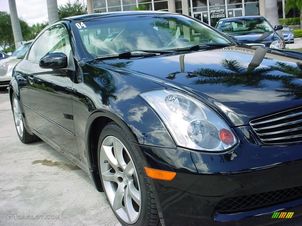 2004 G 35 Coupe - Black Obsidian / Willow photo #9