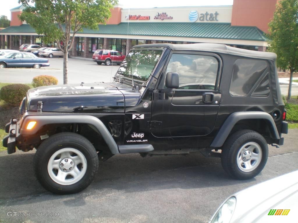 2006 Wrangler X 4x4 - Black / Dark Slate Gray photo #7