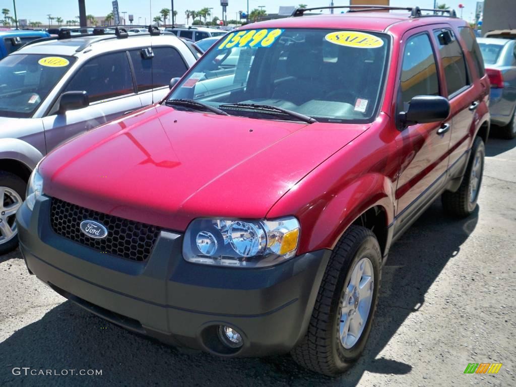 2006 Escape XLT V6 - Redfire Metallic / Medium/Dark Flint photo #2