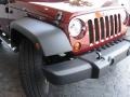 2008 Red Rock Crystal Pearl Jeep Wrangler X 4x4  photo #5