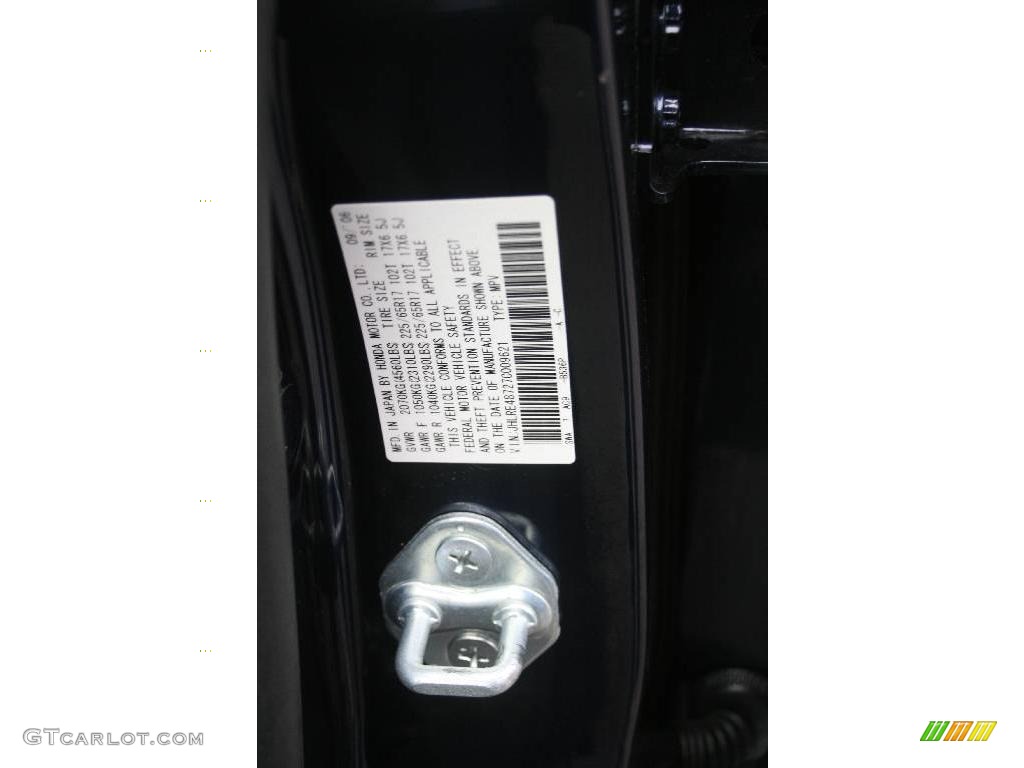 2007 CR-V EX-L 4WD - Royal Blue Pearl / Black photo #22