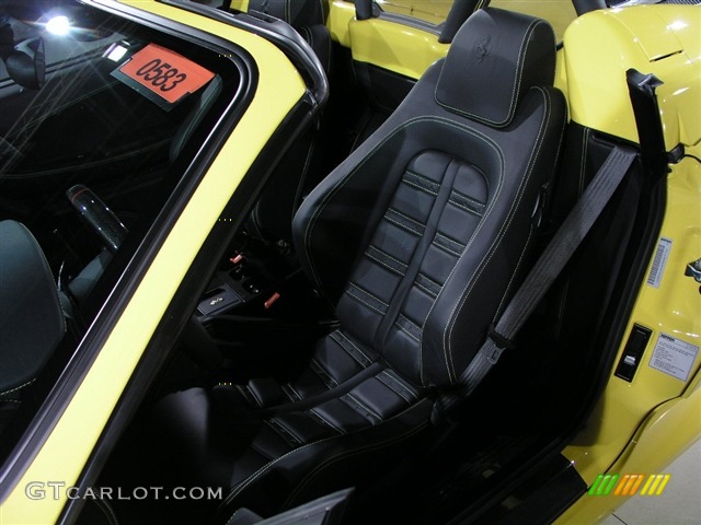 Black Interior 2007 Ferrari F430 Spider F1 Photo #182171