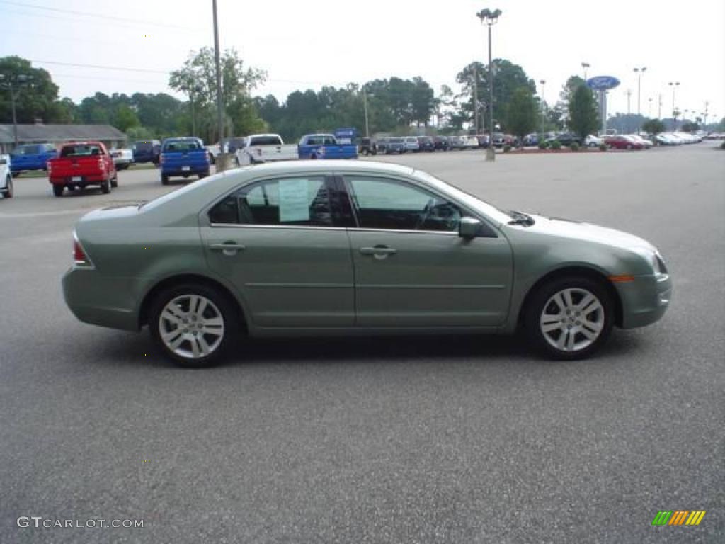 2008 Fusion SEL V6 - Moss Green Metallic / Charcoal Black photo #4