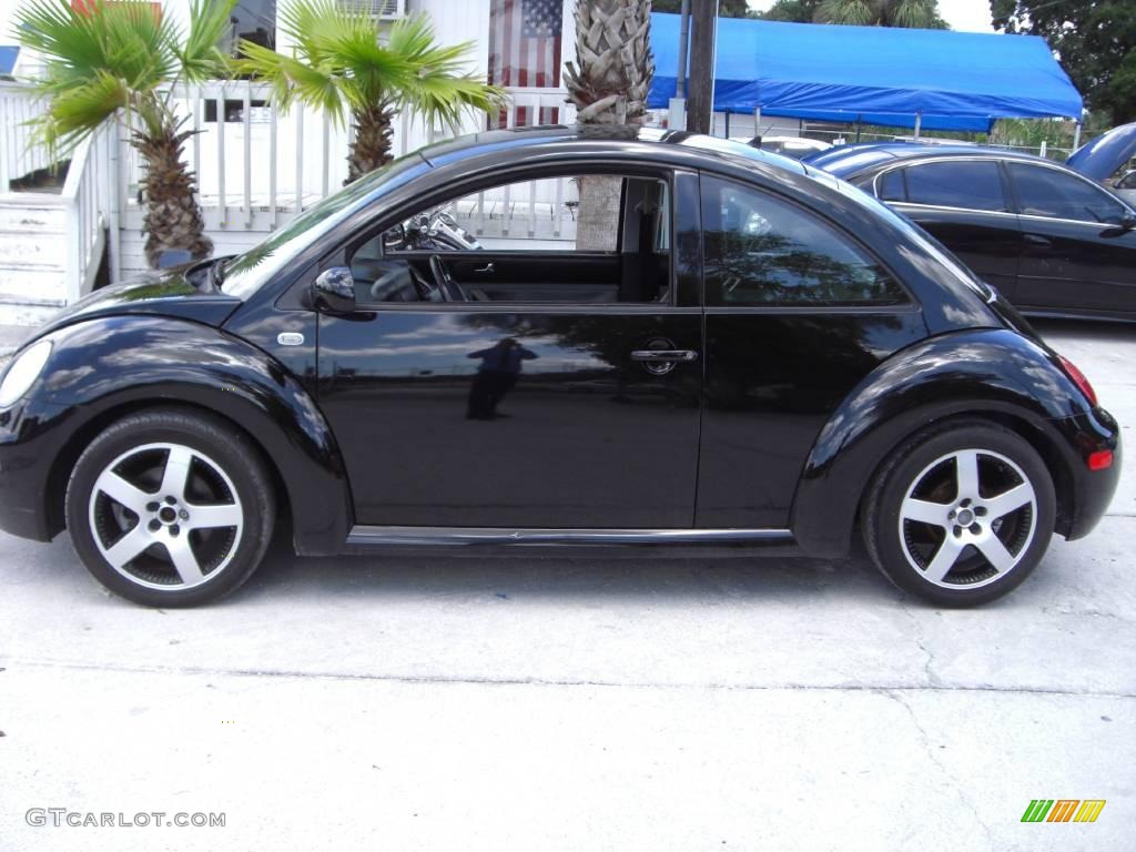 2001 New Beetle Sport Edition Coupe - Black / Black photo #4