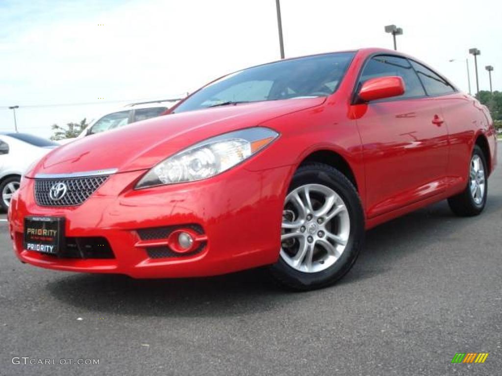 2007 Solara SE Coupe - Absolutely Red / Dark Stone photo #1