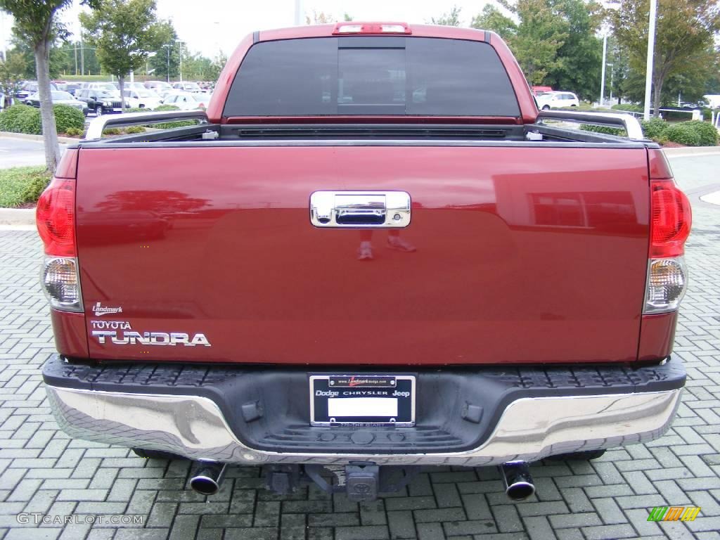 2007 Tundra SR5 TRD Double Cab - Salsa Red Pearl / Black/Beige photo #4
