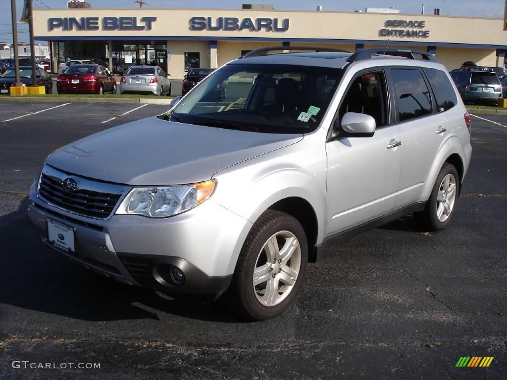 2009 Forester 2.5 X Limited - Spark Silver Metallic / Black photo #1