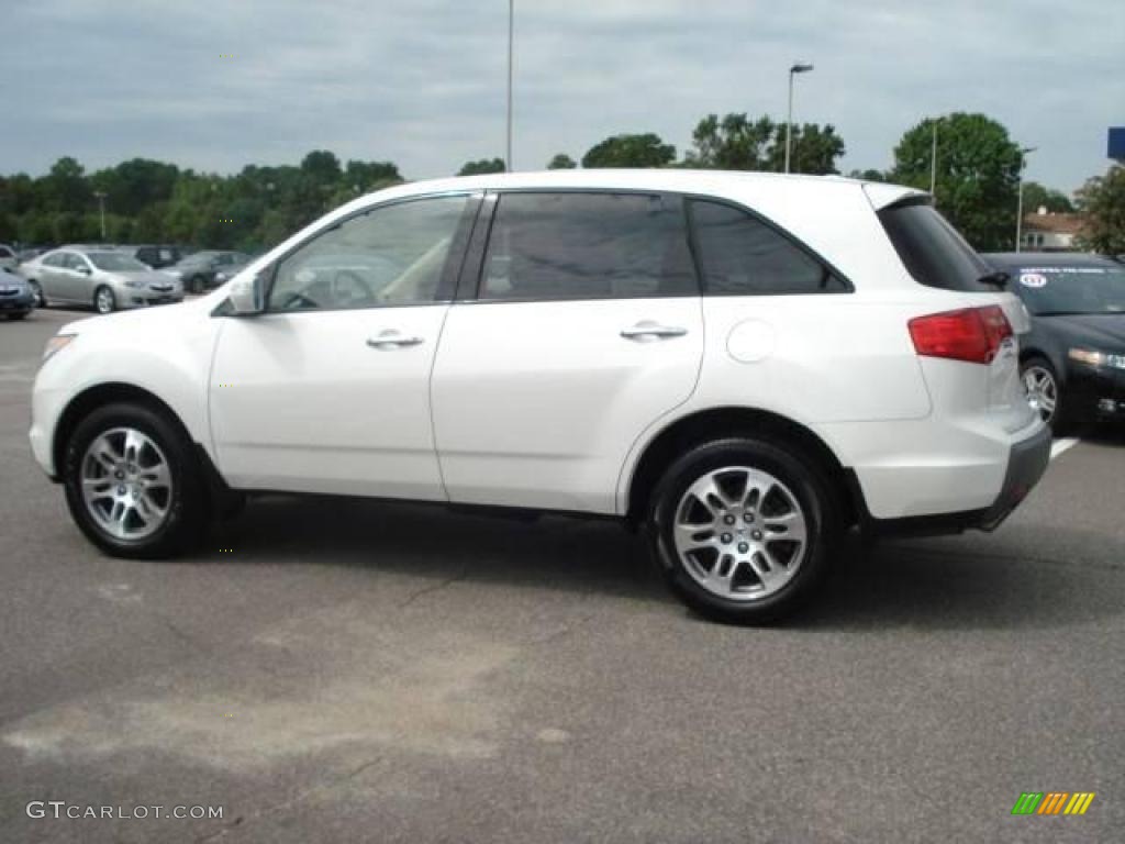 2007 MDX  - Aspen White Pearl / Parchment photo #3