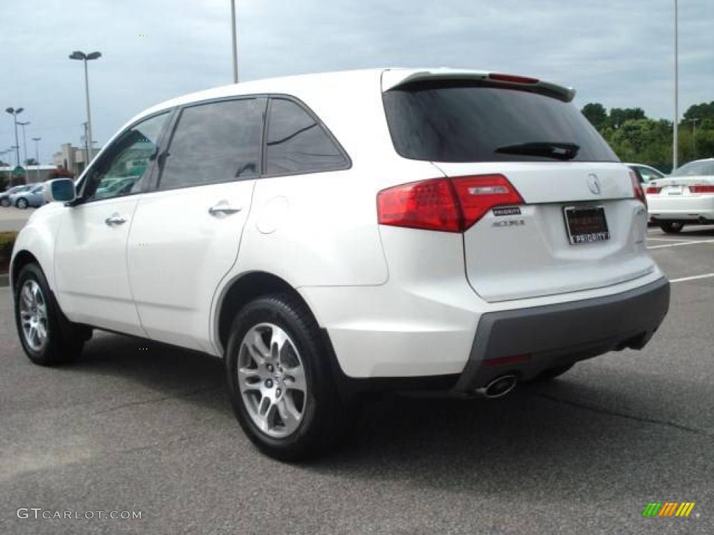 2007 MDX  - Aspen White Pearl / Parchment photo #4