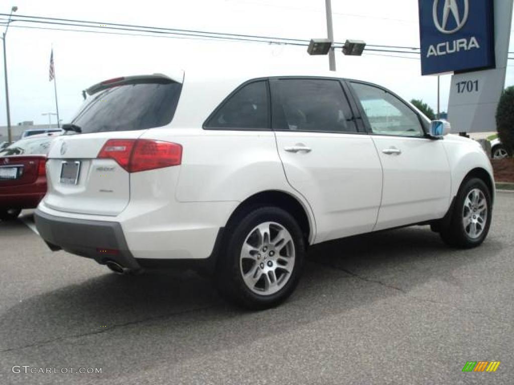 2007 MDX  - Aspen White Pearl / Parchment photo #6