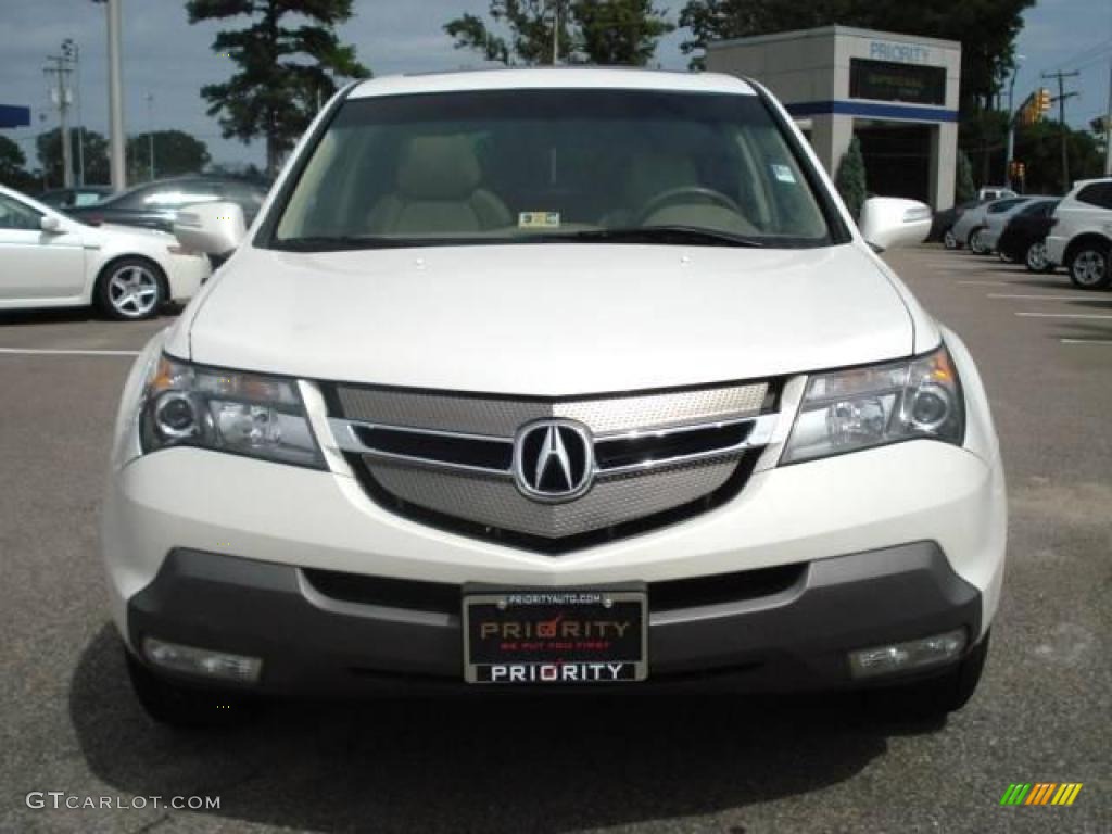2007 MDX  - Aspen White Pearl / Parchment photo #9