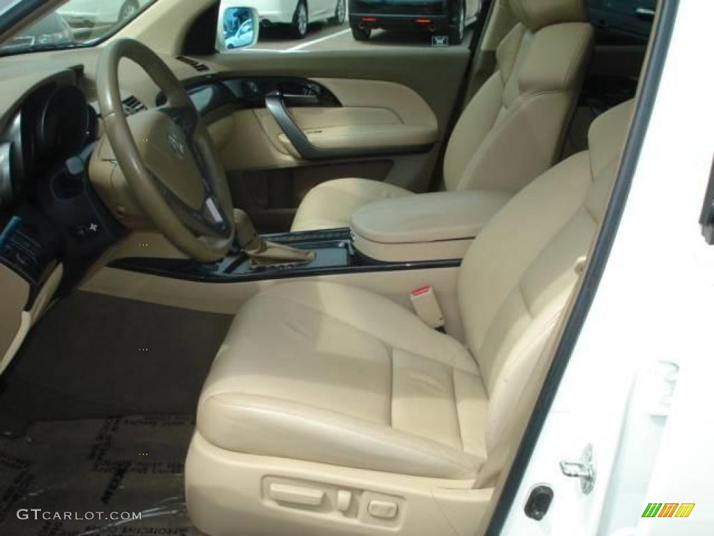 2007 MDX  - Aspen White Pearl / Parchment photo #10