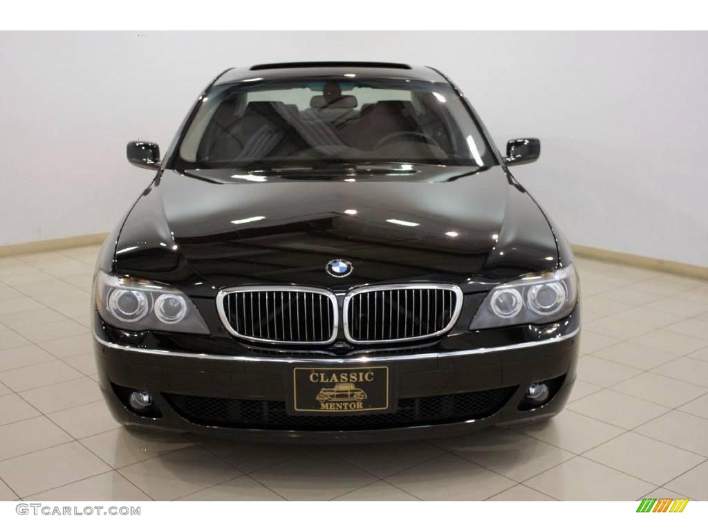 2007 7 Series 750i Sedan - Jet Black / Black photo #2