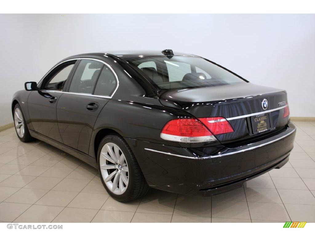 2007 7 Series 750i Sedan - Jet Black / Black photo #5