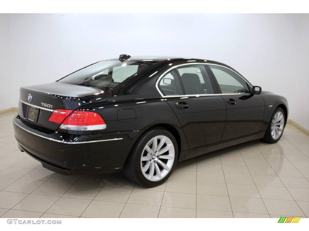 2007 7 Series 750i Sedan - Jet Black / Black photo #7