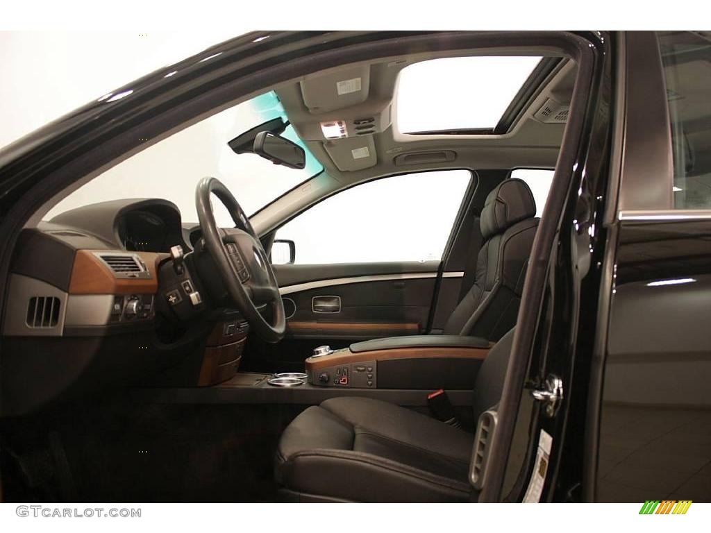 2007 7 Series 750i Sedan - Jet Black / Black photo #13