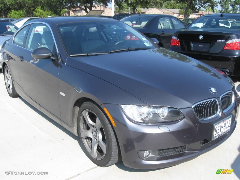 2008 3 Series 328i Coupe - Sparkling Graphite Metallic / Gray photo #3
