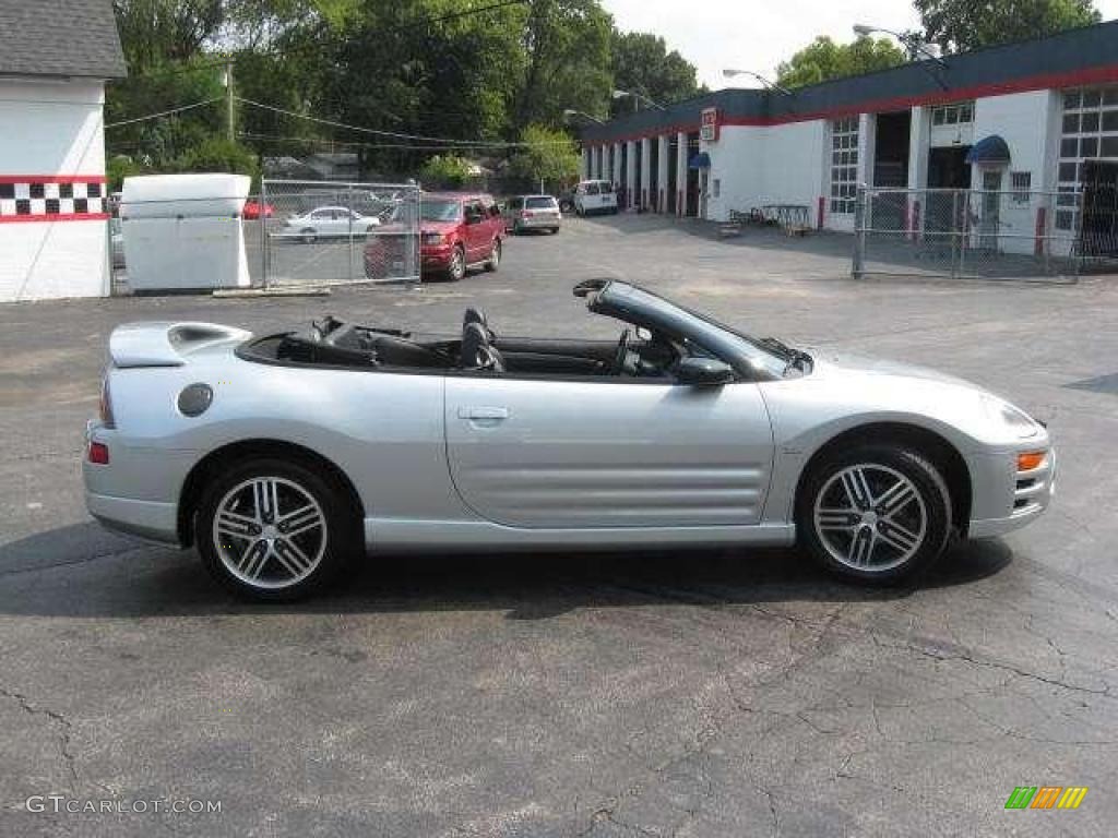 2003 Eclipse Spyder GTS - Sterling Silver Metallic / Midnight photo #14