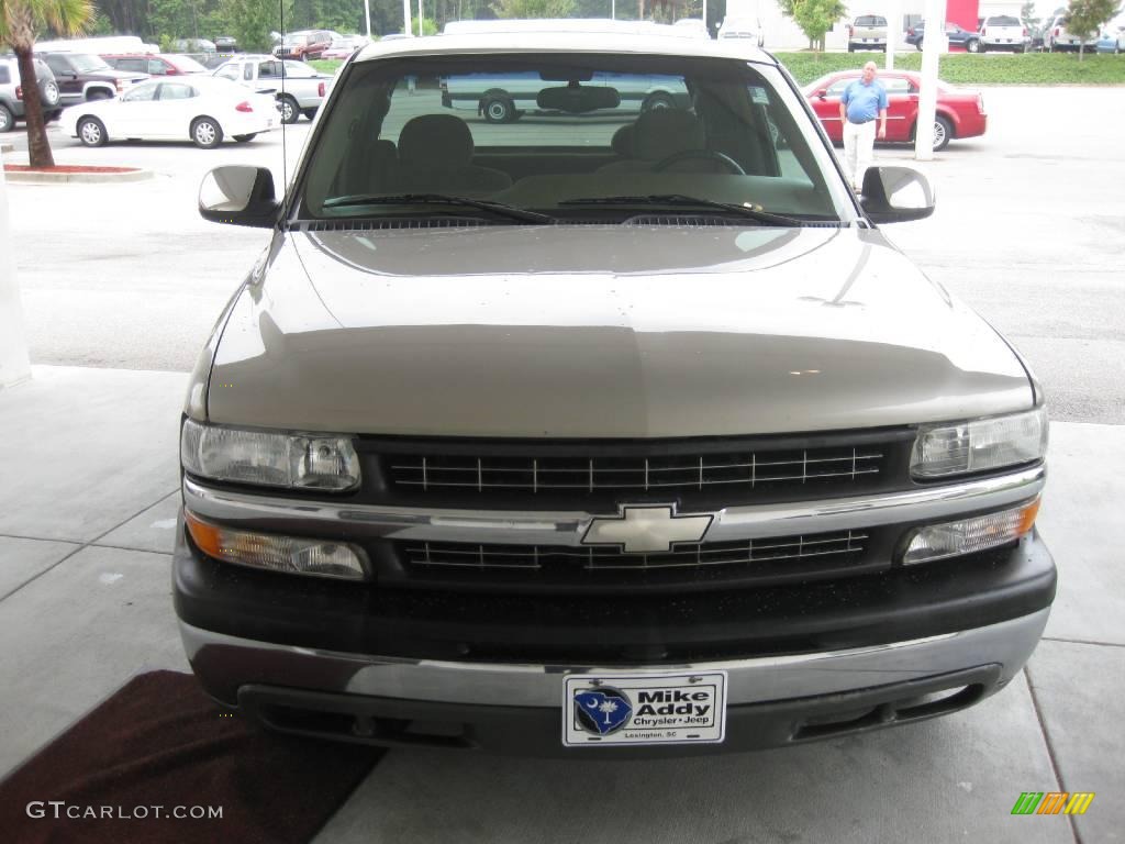 1999 Silverado 1500 LS Extended Cab - Light Pewter Metallic / Medium Oak photo #8