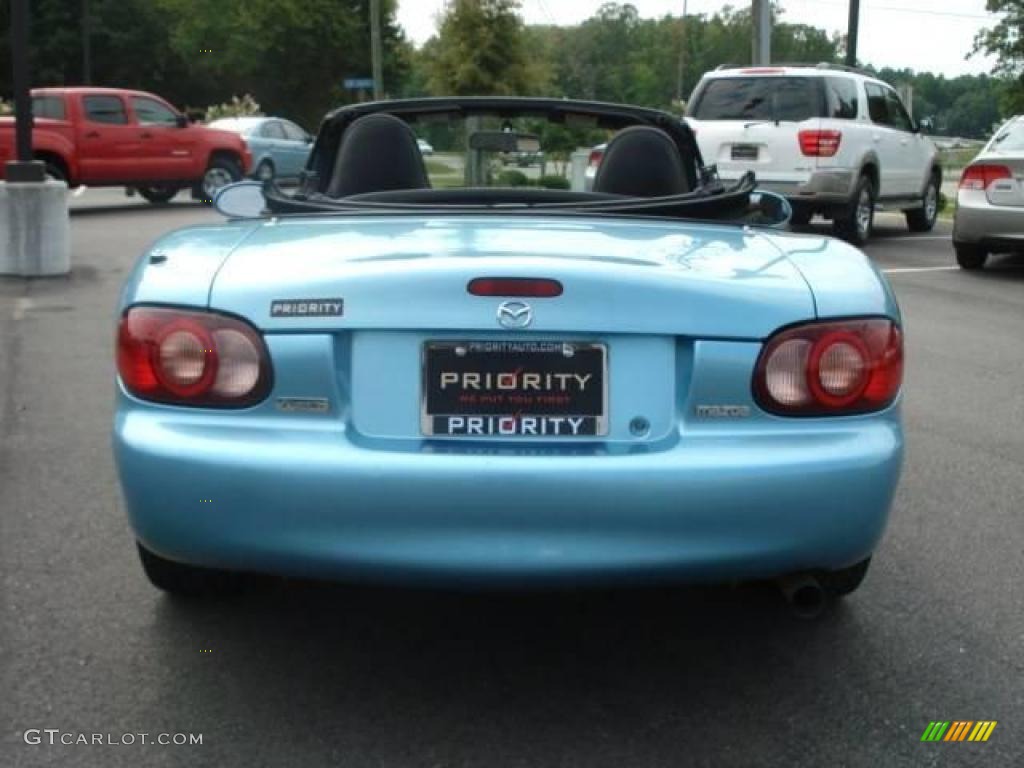 2001 MX-5 Miata Roadster - Crystal Blue Metallic / Black photo #5