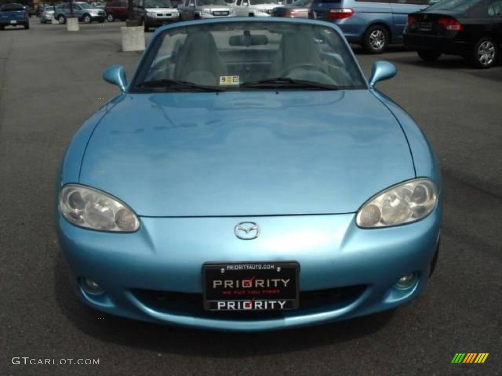 2001 MX-5 Miata Roadster - Crystal Blue Metallic / Black photo #9
