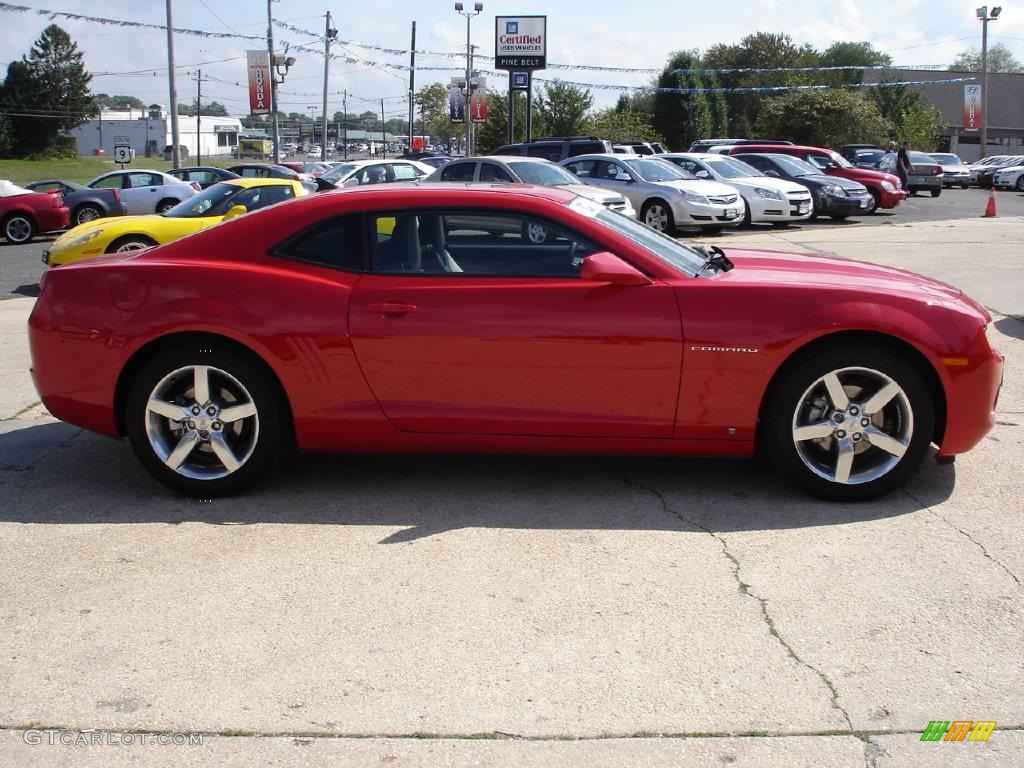 2010 Camaro LT Coupe - Victory Red / Gray photo #3