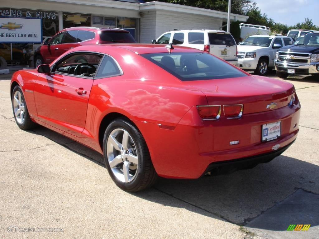 2010 Camaro LT Coupe - Victory Red / Gray photo #4