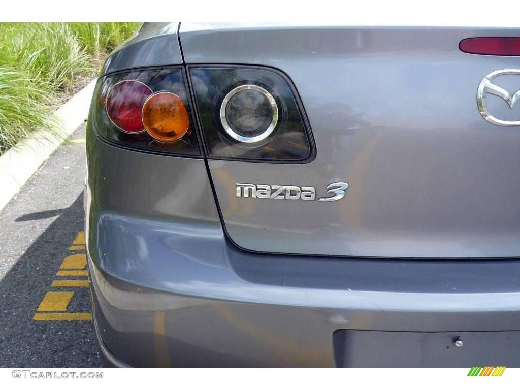 2004 MAZDA3 s Sedan - Titanium Gray Metallic / Black/Red photo #21