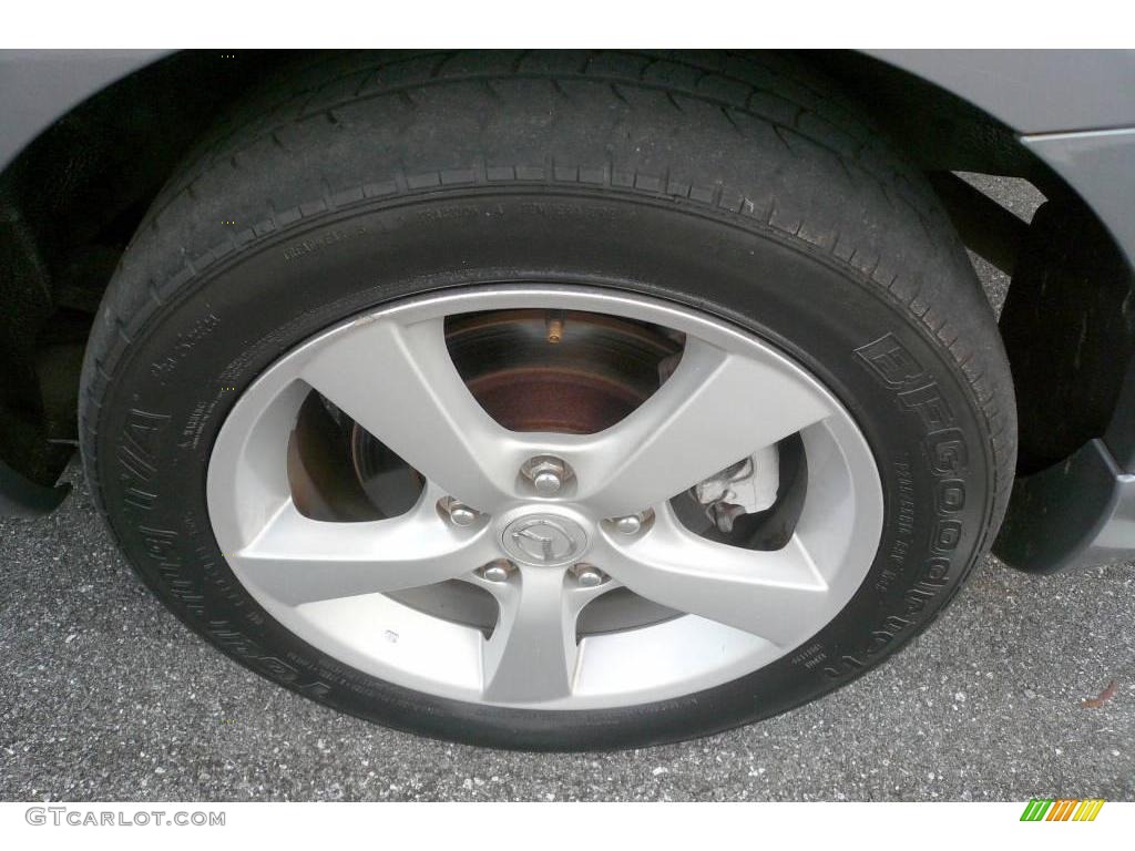 2004 MAZDA3 s Sedan - Titanium Gray Metallic / Black/Red photo #26