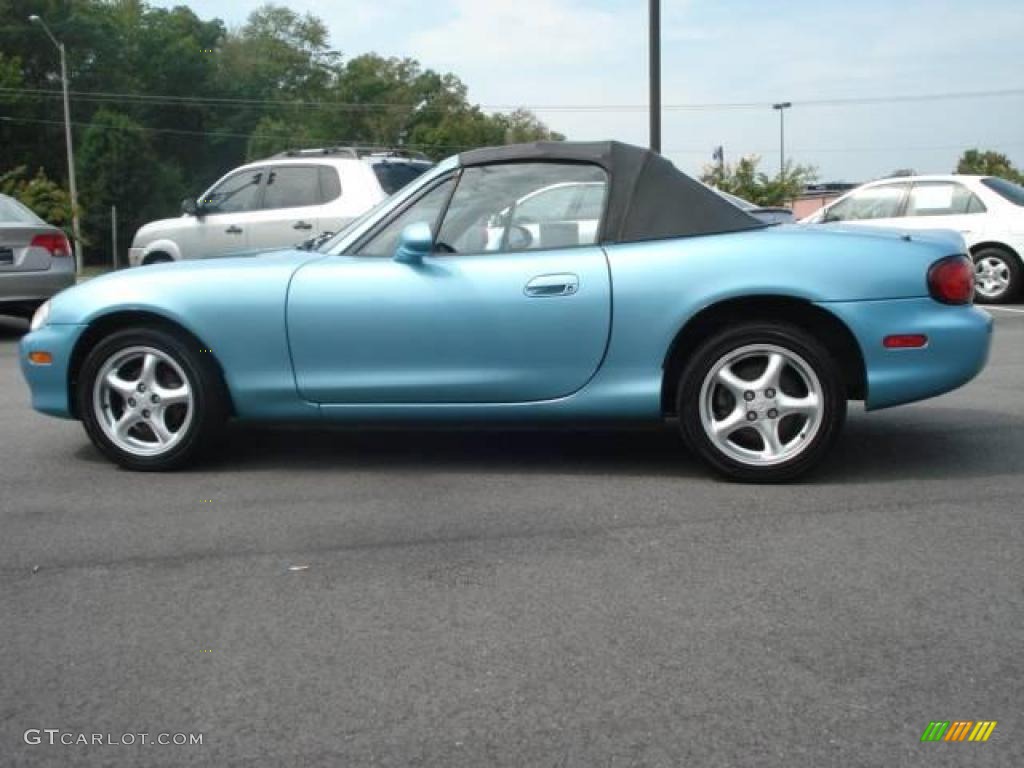 2001 MX-5 Miata Roadster - Crystal Blue Metallic / Black photo #30