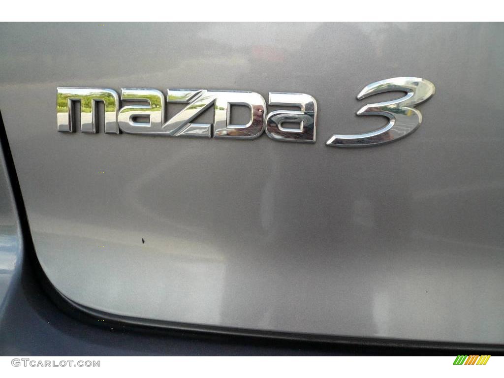 2004 MAZDA3 s Sedan - Titanium Gray Metallic / Black/Red photo #31