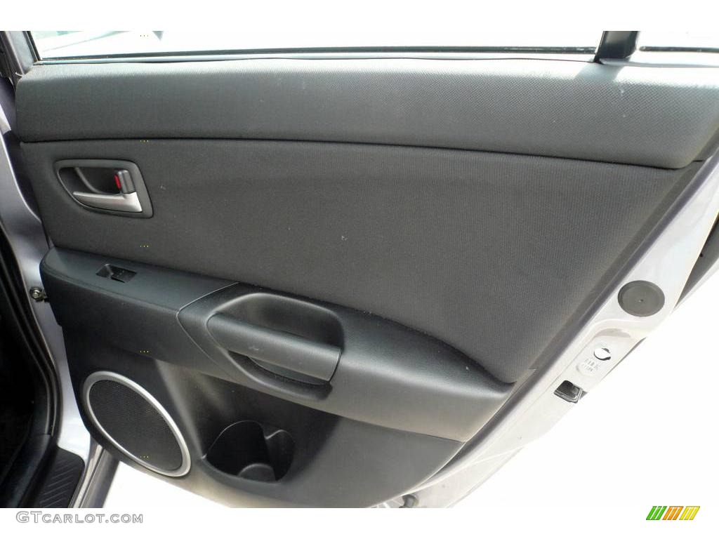 2004 MAZDA3 s Sedan - Titanium Gray Metallic / Black/Red photo #38