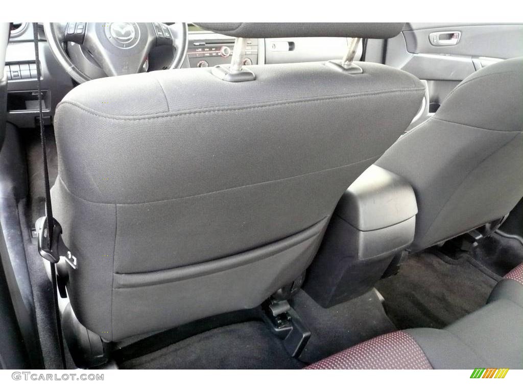 2004 MAZDA3 s Sedan - Titanium Gray Metallic / Black/Red photo #47