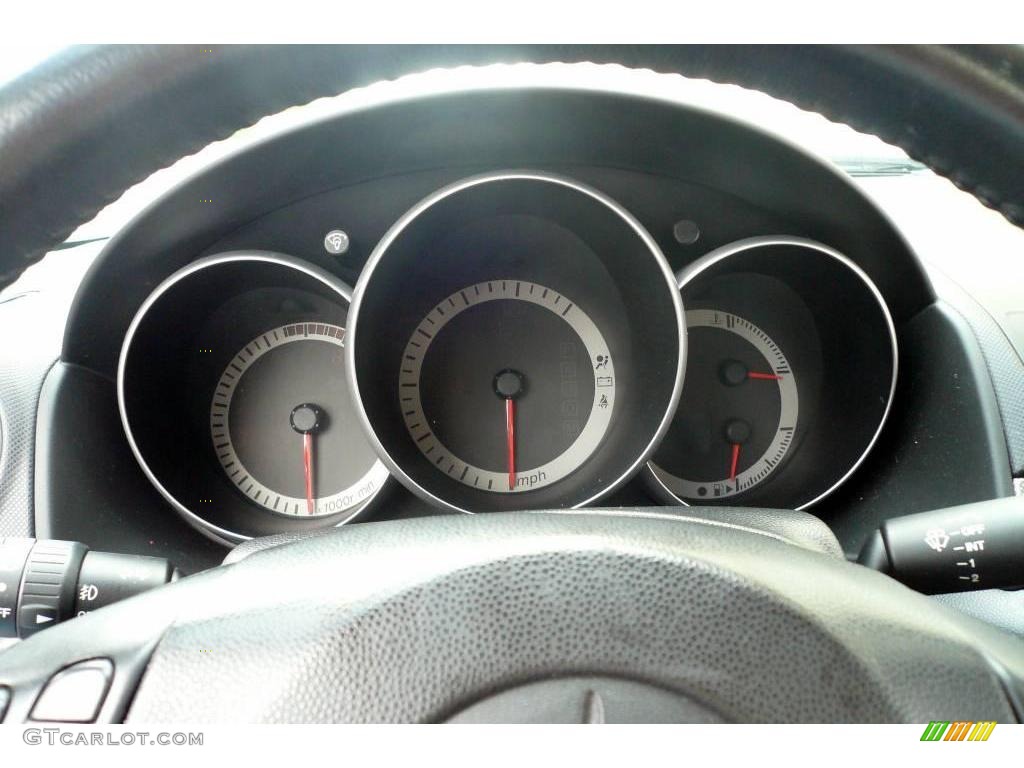 2004 MAZDA3 s Sedan - Titanium Gray Metallic / Black/Red photo #57
