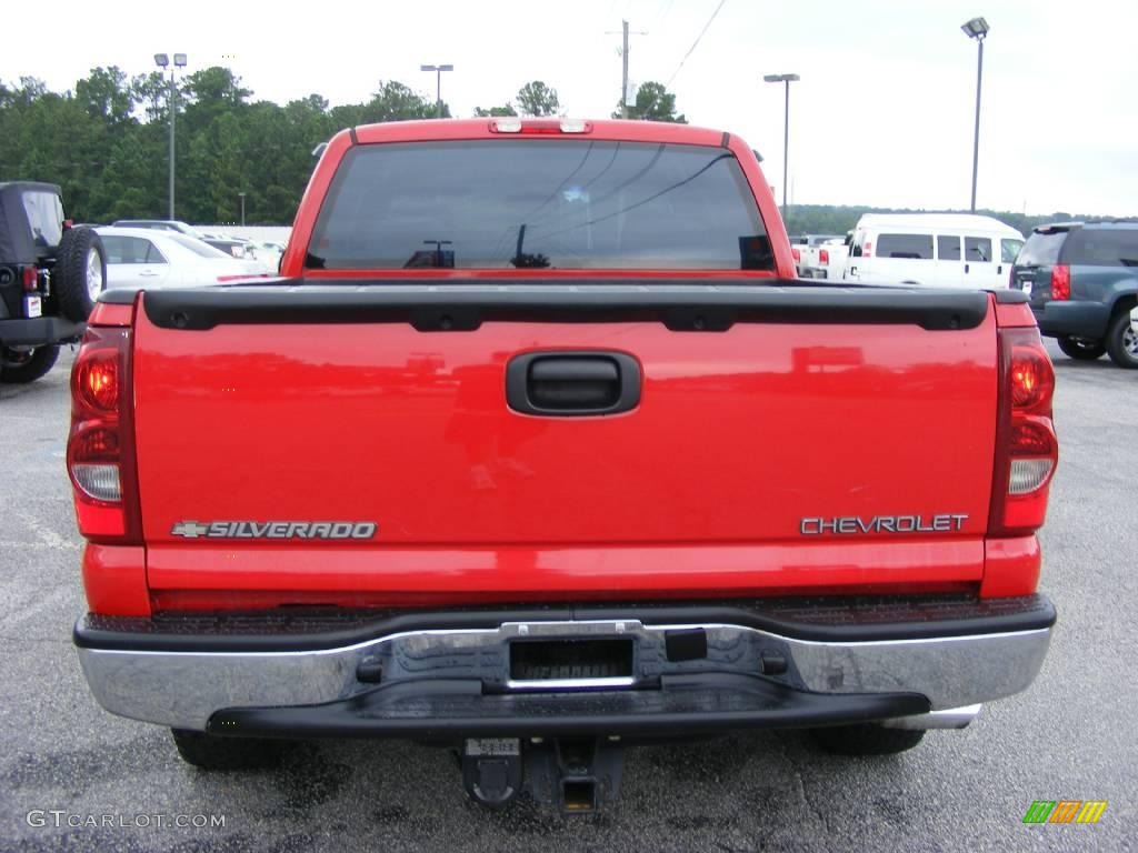 2003 Silverado 1500 LS Extended Cab - Victory Red / Tan photo #7