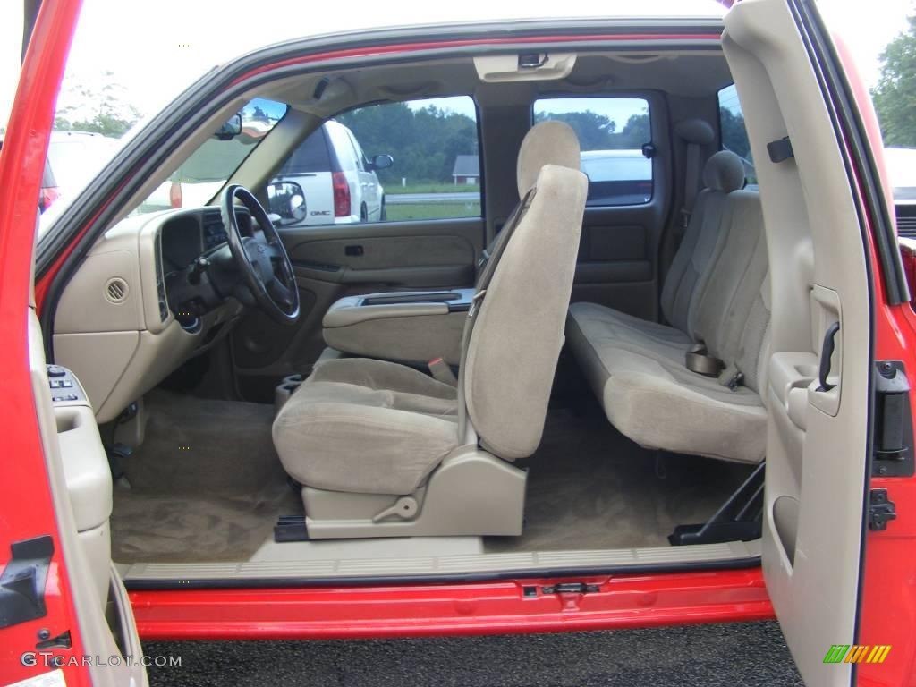 2003 Silverado 1500 LS Extended Cab - Victory Red / Tan photo #14