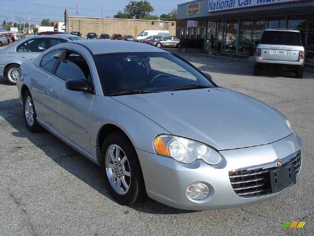 2003 Sebring LX Coupe - Ice Silver Pearlcoat / Black photo #4