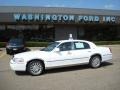 2003 Vibrant White Lincoln Town Car Executive  photo #1