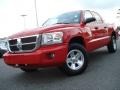 2008 Inferno Red Crystal Pearl Dodge Dakota SLT Crew Cab  photo #1