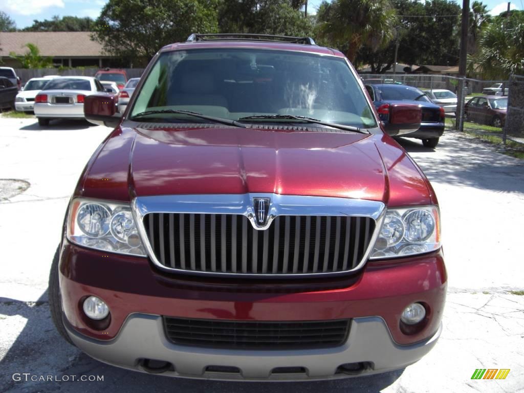 2004 Navigator Ultimate - Merlot Red Metallic / Light Parchment photo #3