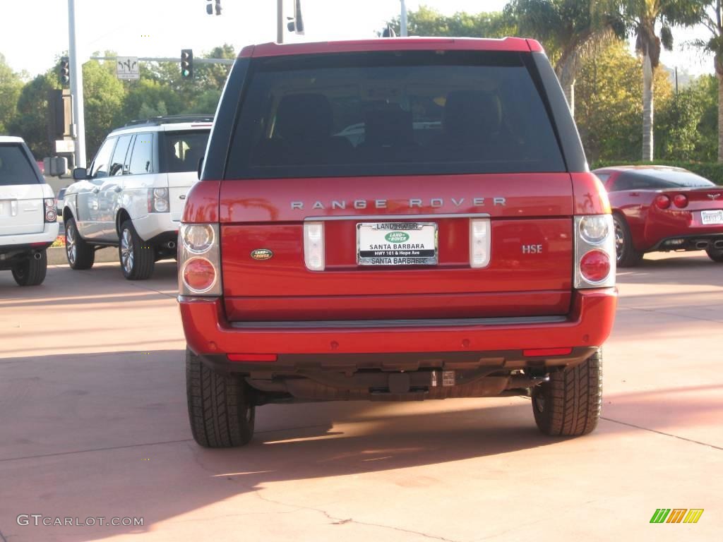 2007 Range Rover HSE - Rimini Red Metallic / Sand/Jet photo #5