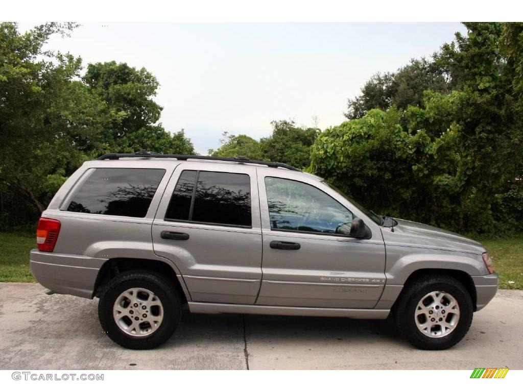 2000 Grand Cherokee Laredo 4x4 - Silverstone Metallic / Agate photo #14