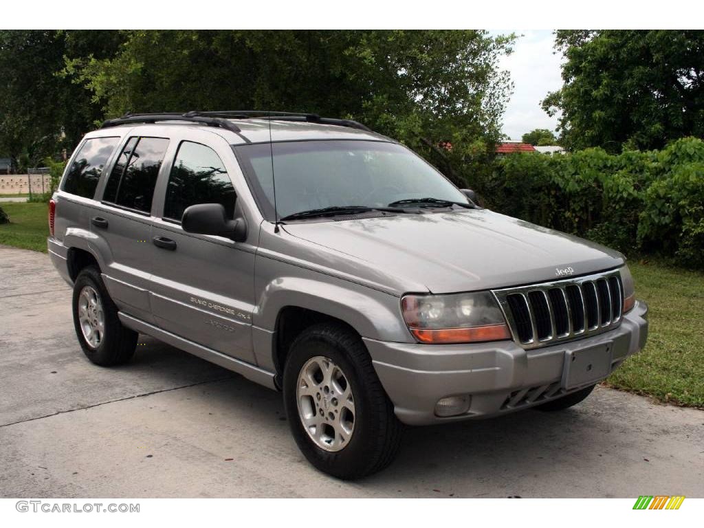 2000 Grand Cherokee Laredo 4x4 - Silverstone Metallic / Agate photo #17