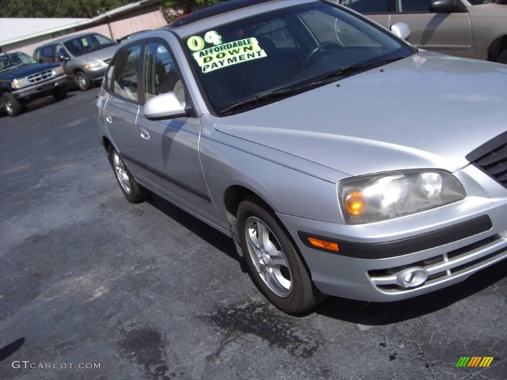 2004 Elantra GT Hatchback - Sterling Silver / Dark Gray photo #2