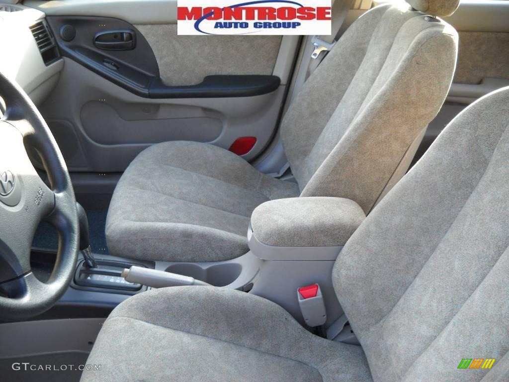 2002 Elantra GLS Sedan - Chianti Red / Beige photo #10