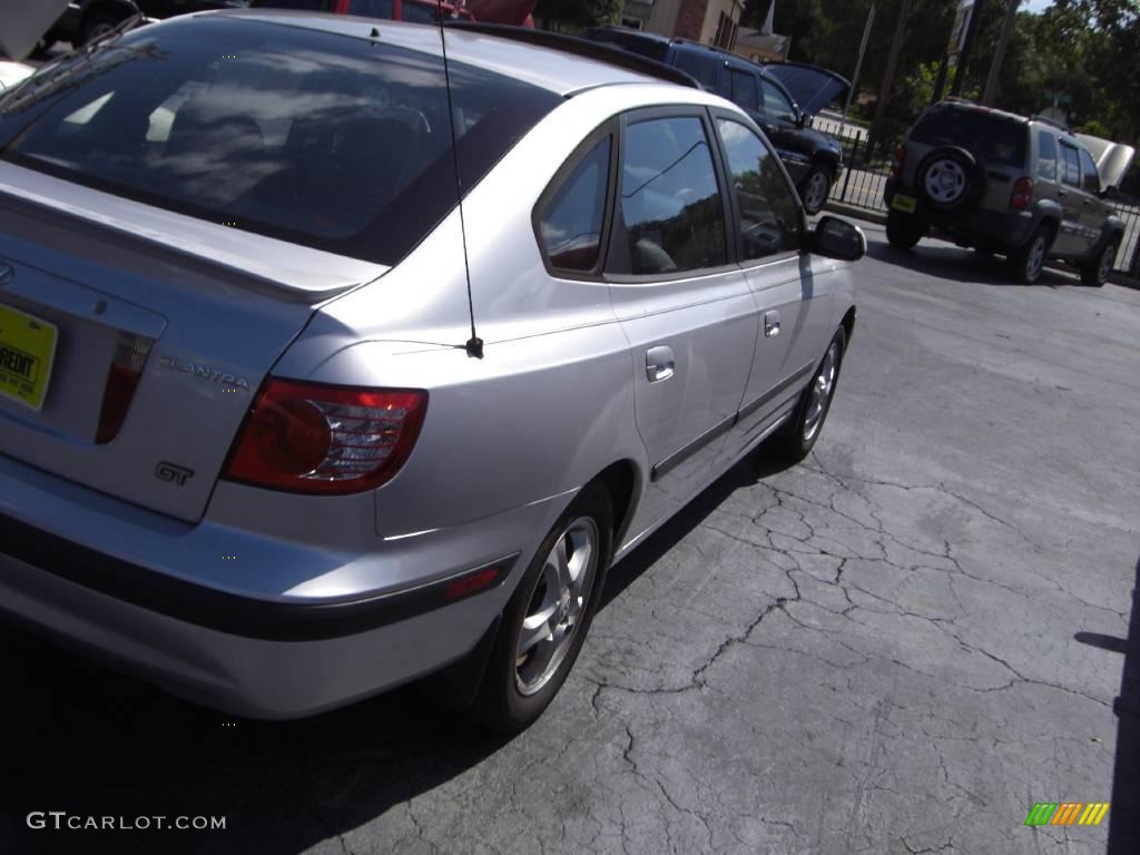 2004 Elantra GT Hatchback - Sterling Silver / Dark Gray photo #6