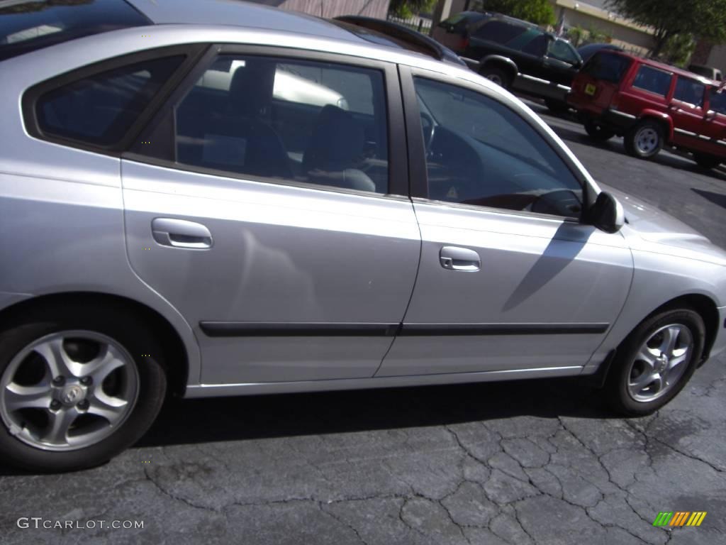 2004 Elantra GT Hatchback - Sterling Silver / Dark Gray photo #8