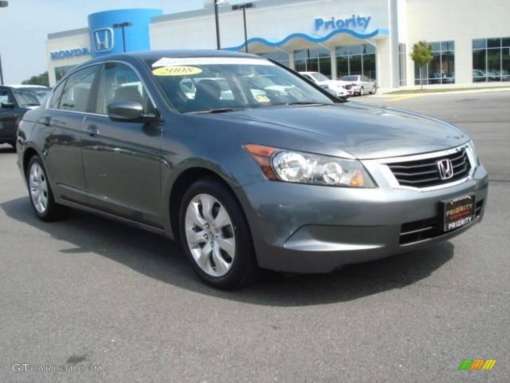 2008 Accord EX Sedan - Polished Metal Metallic / Black photo #8