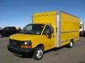 2005 Yellow GMC Savana Cutaway 3500 Commercial Moving Truck  photo #3